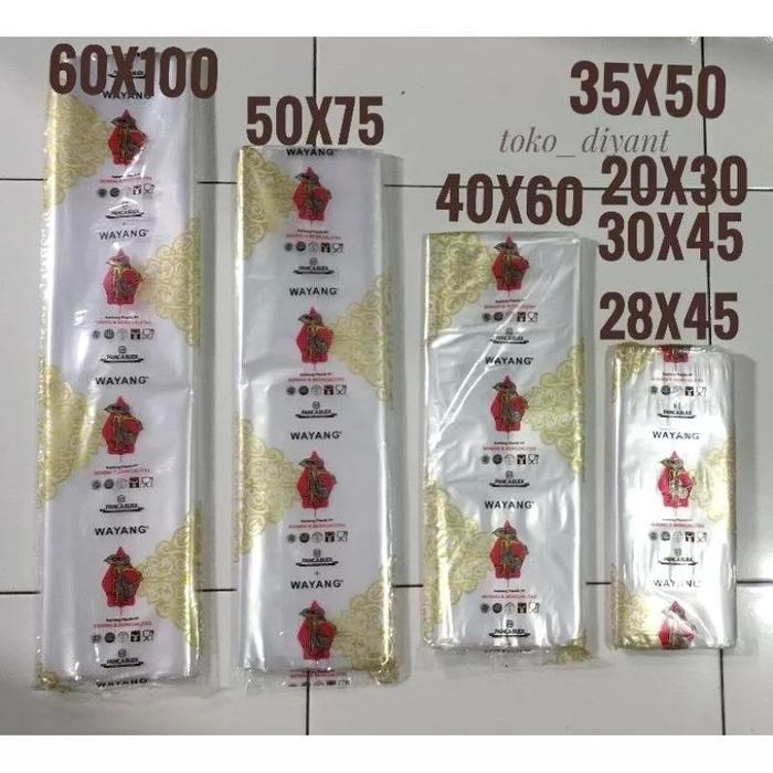 Promo Pp Wayang / Plastik Pp Loundry Pp Bening Laundry 17X35 20X30 25X45 20X40 25X40 -28X45 - 30X45