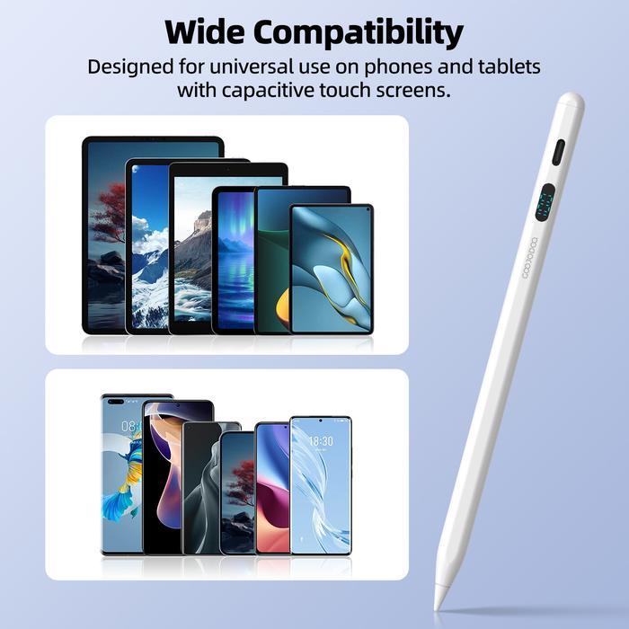 Flash Sale Goojodoq Gd04 Stylus Pen Universal Pena Stylus Multifungsi With Battery Indicator