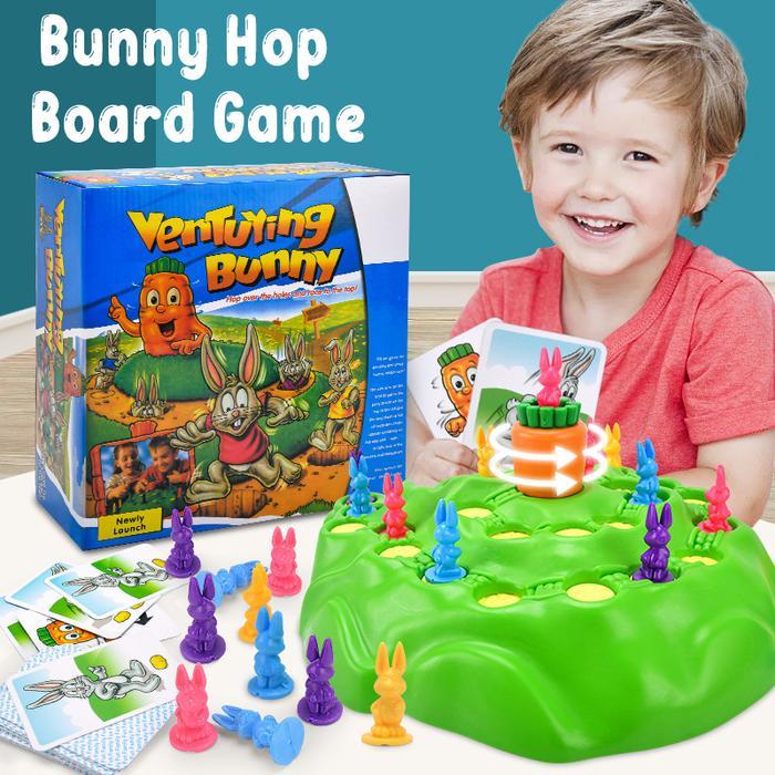READY Mainan Anak Bunny Hop Funny Rabbit Family Fun Board Game