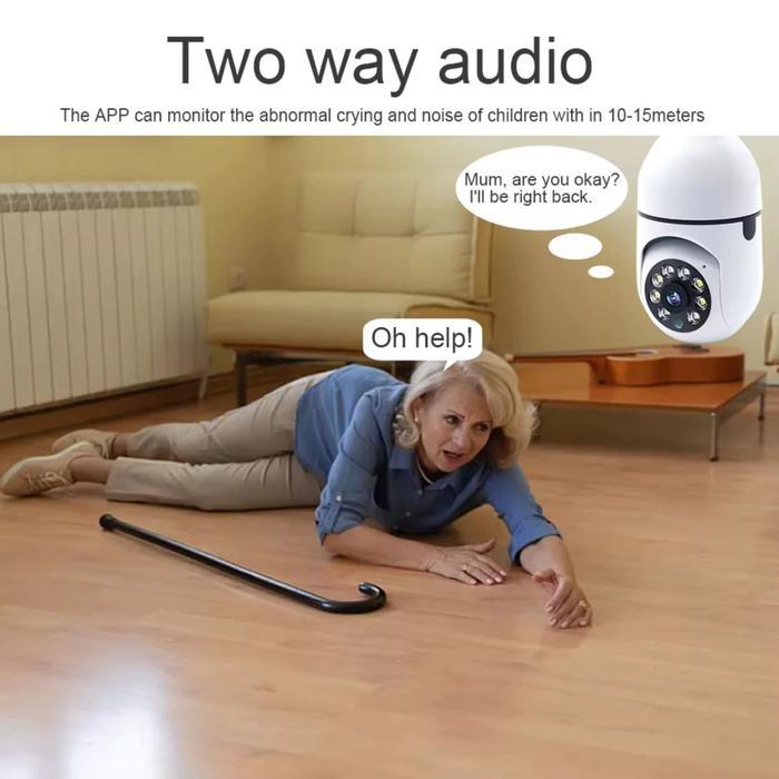 READY Kamera CCTV Lampu 360 Wireless V380 Pro WiFi Remote View Full HD
