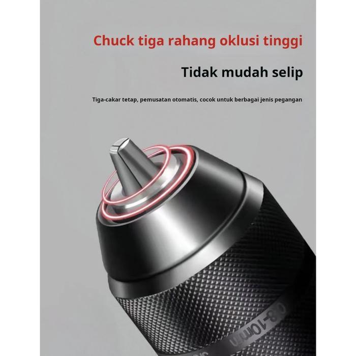 10Mm/13Mm Kepala Bor Drill Chuck Chuck Bor Cordless Chuck Bor Gerinda Chuck Bor Listrik Chuck Bor