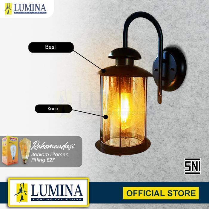 Lumina Lampu Dinding Outdoor Taman Teras SNI