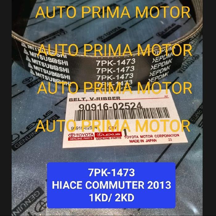 Fan Van V Belt Tali Kipas 7Pk-1473 Hiace Commuter Comuter 2013 Up 1Kd 2Kd 7Pk1473