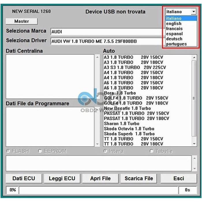 Galletto 1260 ECU Remap Flaser tunning for Auto Chip Tuning