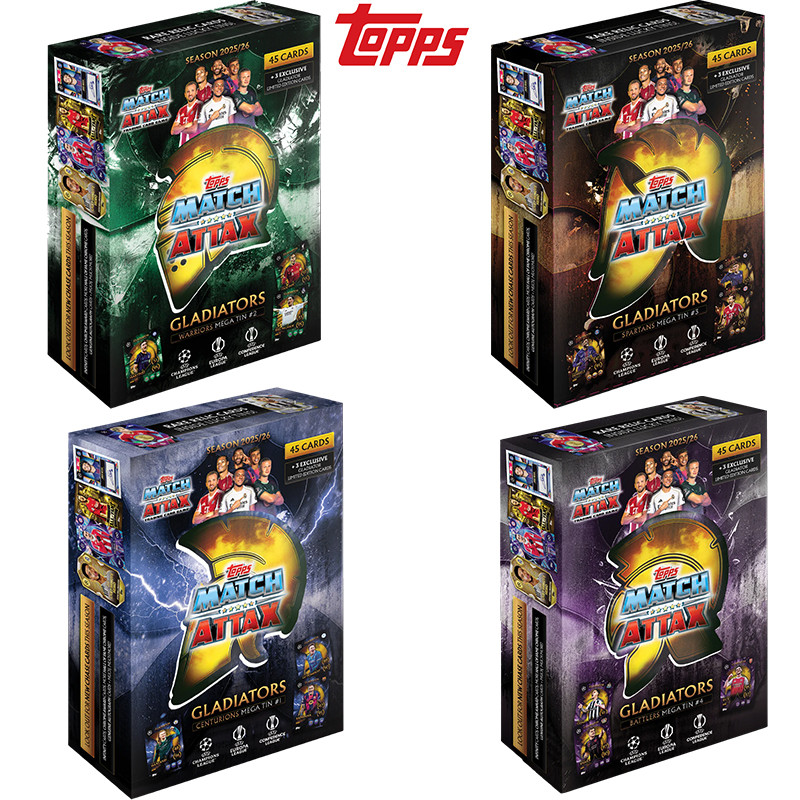 New 2025/26 Season Topps UCC Match Attax Mega Tin Box Centurions Spartans rriors Battlers Collection