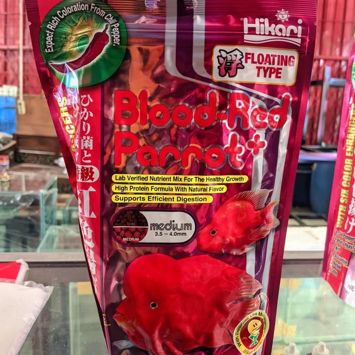 Pelet Blood Red Parrot Ukuran Medium