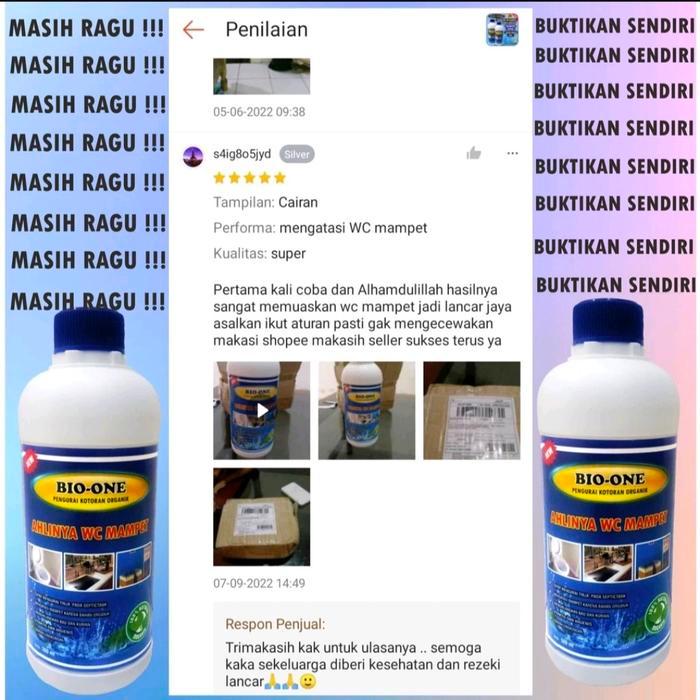 TERLARIS BIO ONE ( PAKET ISI 2 ) OBAT WC ORGANIK TANPA SEDOT READY