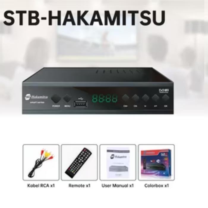 Terlengkap Hakamitsu Set Top Box Stb Tv Digital Android Smart Series Dvb-T2 Full Hd 1080P Dengan