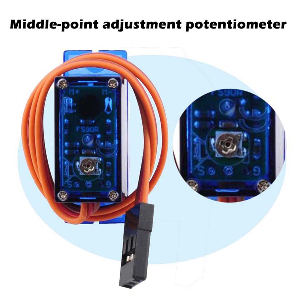 Feetech FS90R Micro Servo 360 Degree Continuous Rotation RC Servo Motor 9g for Arduino Robotic