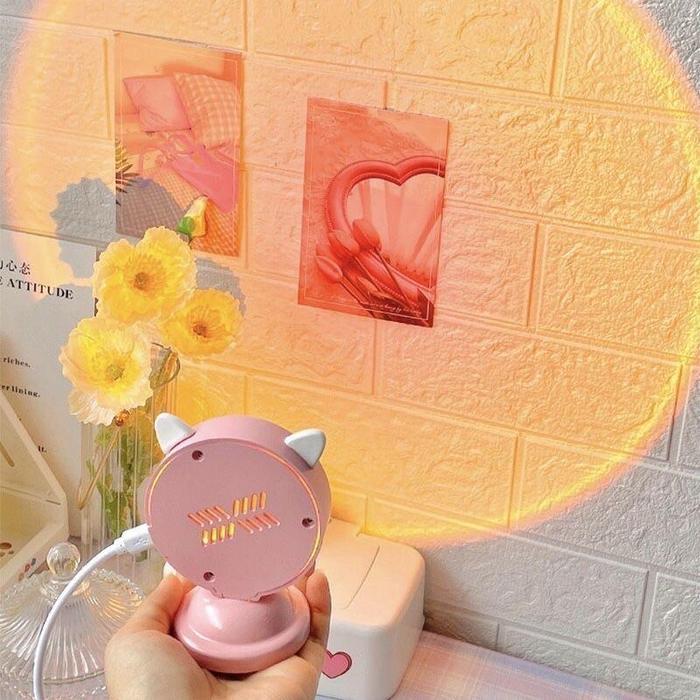 Hl0373 Lampu Sunset Cat Led Lampu Sunset Efek Matahari Led Lampu Fill Proyektor Sorot Sunset