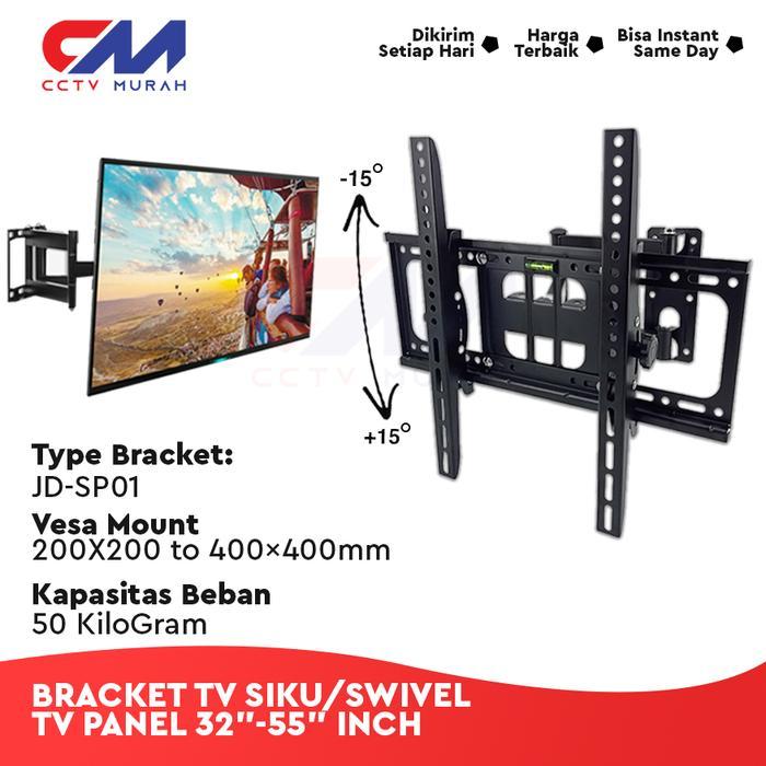 Bracket Dinding Tv,Led,Lcd 32-55 Inch Bracket Tv Tiang Layar Monitor Penyangga Tv Berkualitas