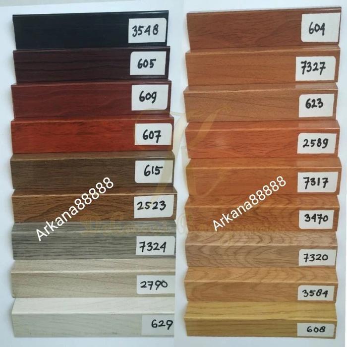 Jual Murah Lis Tangga Pvc / Lis Siku Pvc / Lis Parket Isi 2,4Meter Terlaris