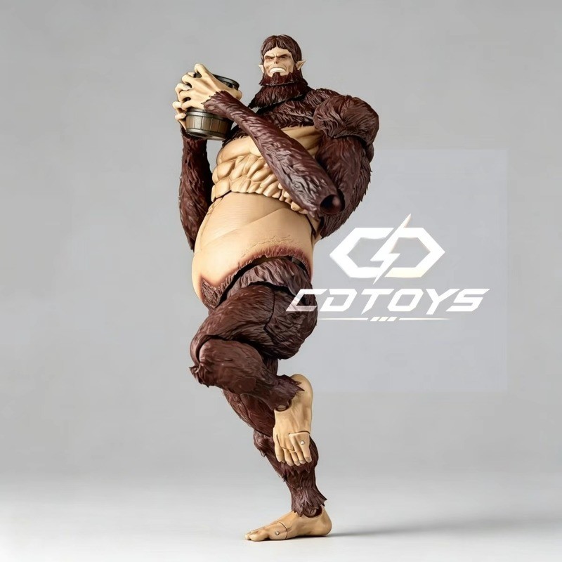 New CD K.O KAIYODO Amazing Yamaguchi Revoltech Attack on Titan Beast Titan Action Figure Toy Model