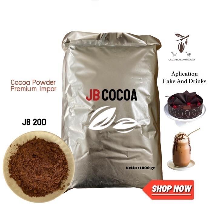 Jual Murah Cokelat Bubuk Jb Cocoa Powder 1000/500 Gr Jb 200 Jb 350 Jb 800 Kemasan Alu Pure 100%