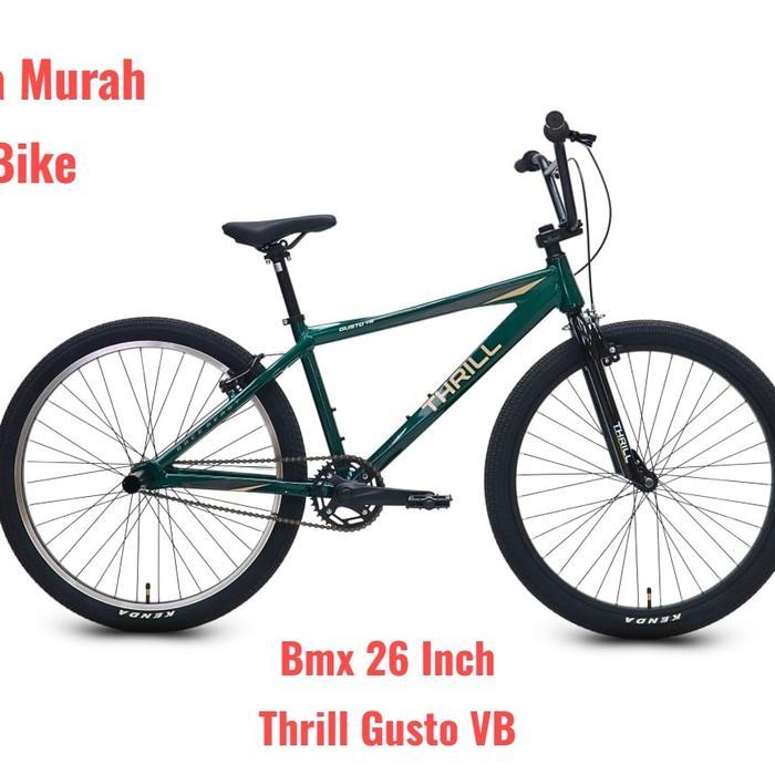 Sepeda Bmx 26 Inch Thrill Gusto VB Sepeda BMX Thrill Gusto VB Pro XL Ukuran 26 Inch - Green