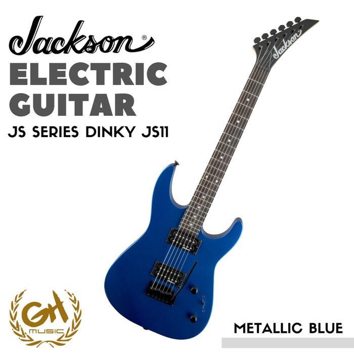 JACKSON JS SERIES DINKY JS11 ELECTRIC GUITAR, METALLIC BLUE - Not Specified