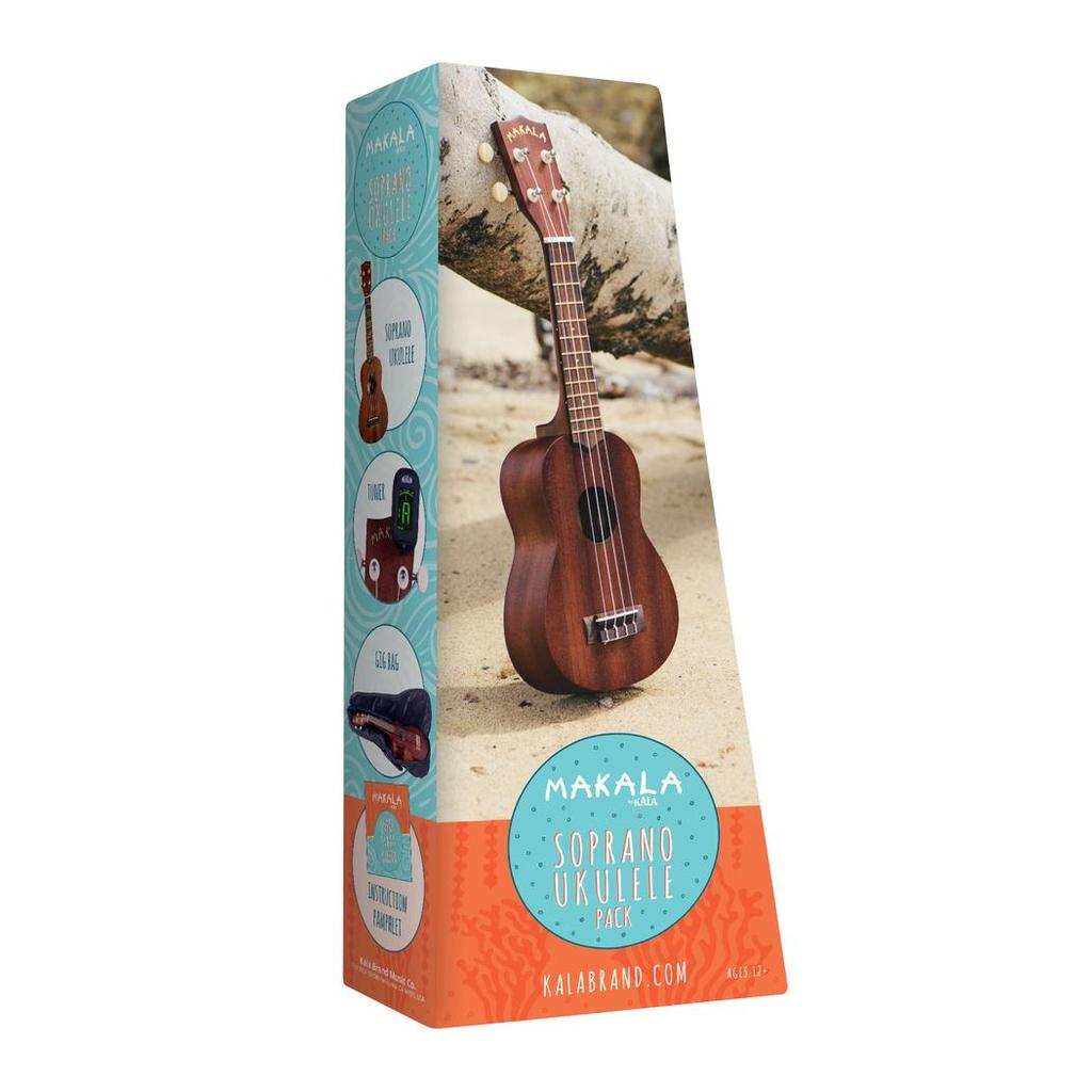 Makala 21-inch Soprano Ukulele Starter Pack ( With Ukulele, Gigbag, Tu