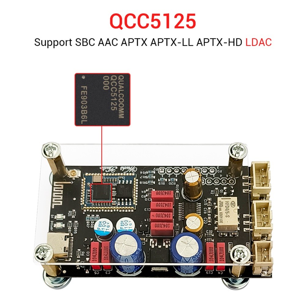 ZK-QCC QCC5125 QCC3034 Bluetooth 5.1 lossless decoder board APTX LDAC ophile grade