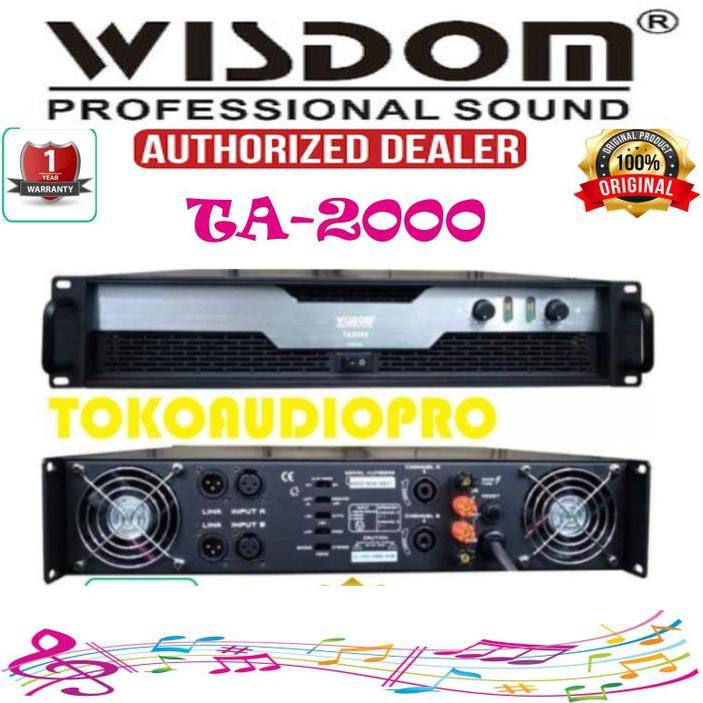 Wisdom Ta2000 Ta-2000 Ta 2000 Power Amplifier #Gratisongkir