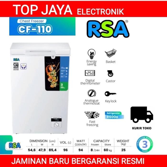 CHEST FREZEER RSA 100 LITER CF-110/RSA CHEST FREEZER 100 LITER - Packing Plastik
