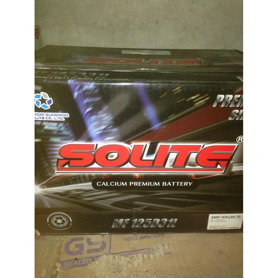 SOLITE SMF NX120 7L / NX120 7R 95Ah aki kering mobil captiva diesel - NX120-7L (LEFT)