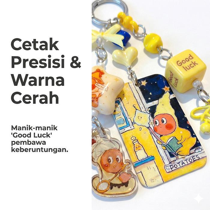 READY Nubri Gantungan Kunci Tas Aesthetic Keychain Lucu kter Retro Vintage Aksesoris Kunci Mobil