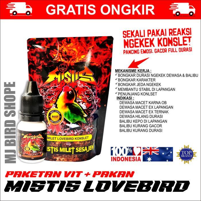 Pakan Vitamin Vit Milet Konlset Mistis Lovebird + Pakan Sesajen Mistis Lovebird #Gratisongkir