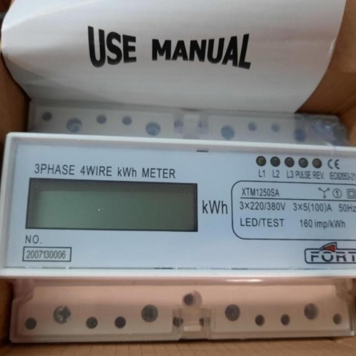 FORT KWH METER DIGITAL 3PHASE 100A