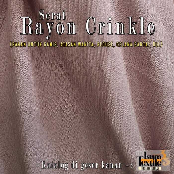 (Good) 1/2 meter katun Rayon Crinkle Krinkle #Premium