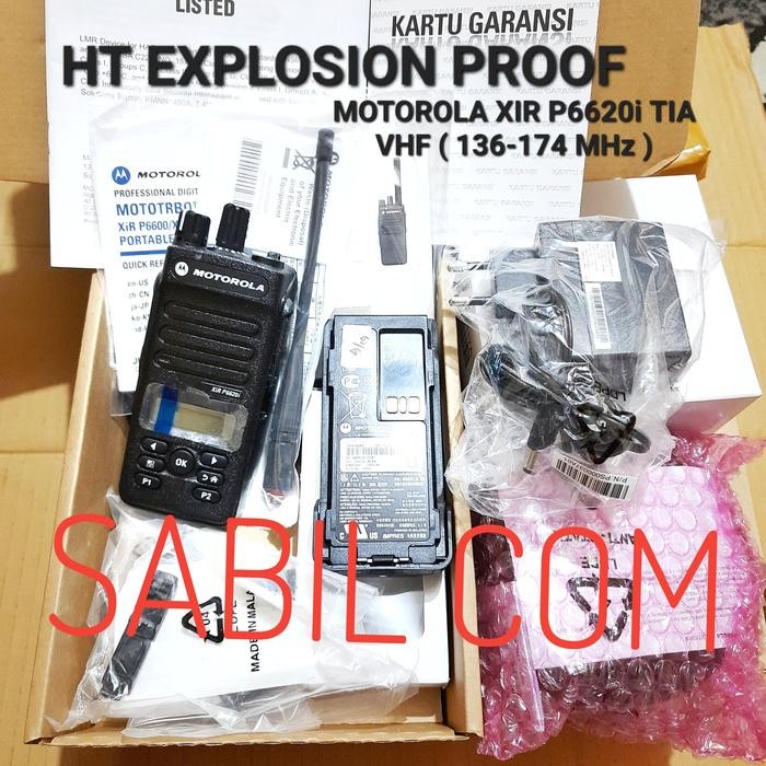 HT EXPLOSION PROOF MOTOROLA XIR P6620i VHF HT GASPROOF XIR P6620i IS