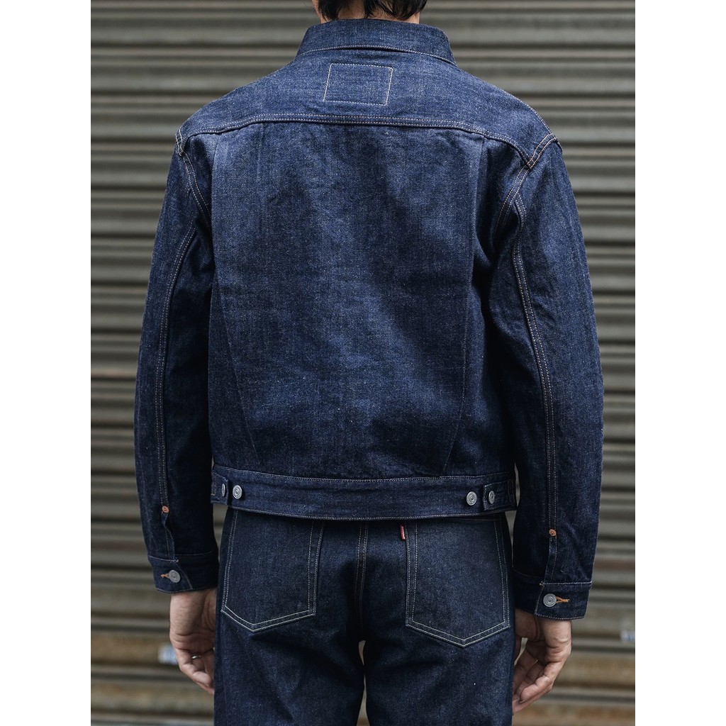 Rugged Bronson 1952 Blanket Lined Type 2 Selvedge Denim Jacket Sanforized 817XX Men's Jean Outerwear