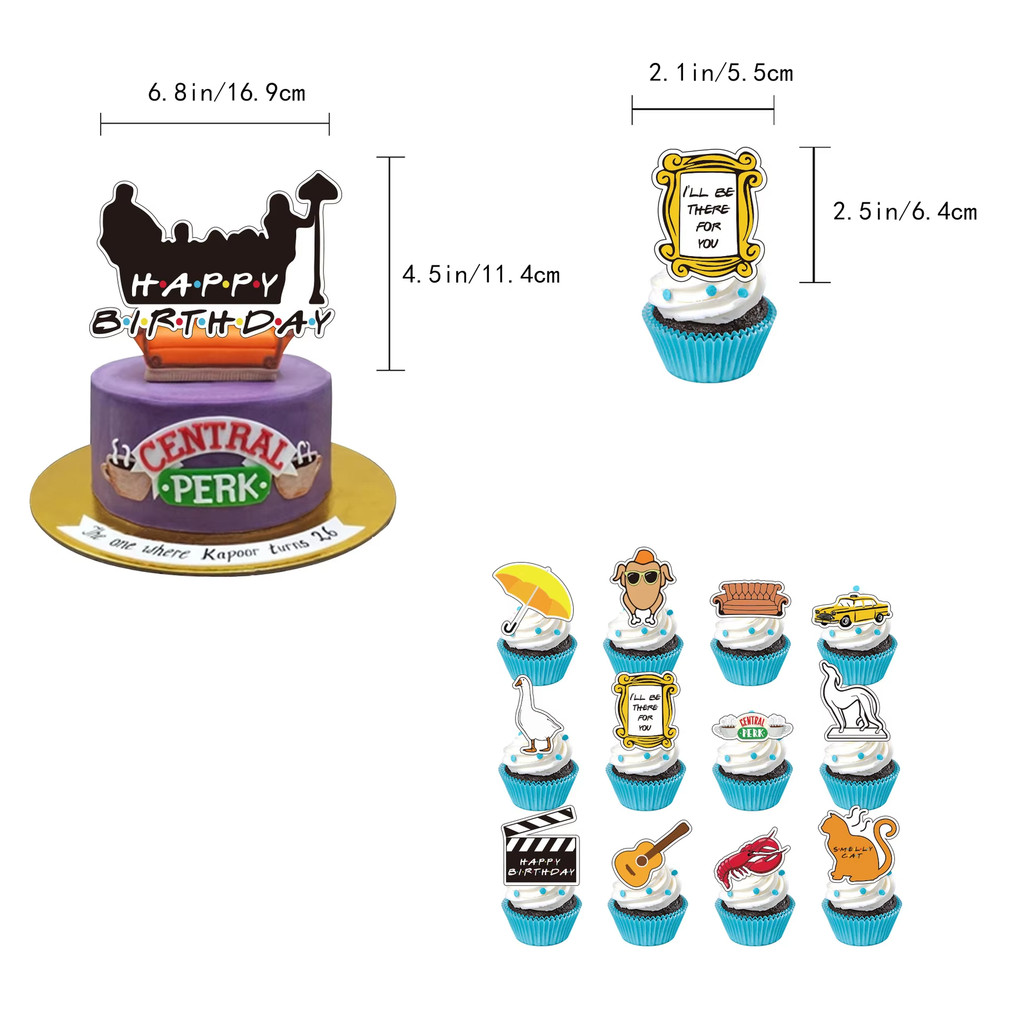 Friends Birthday Party Decoration Friends Tv Show Party Supplies Birthday Balloons Friends Cake