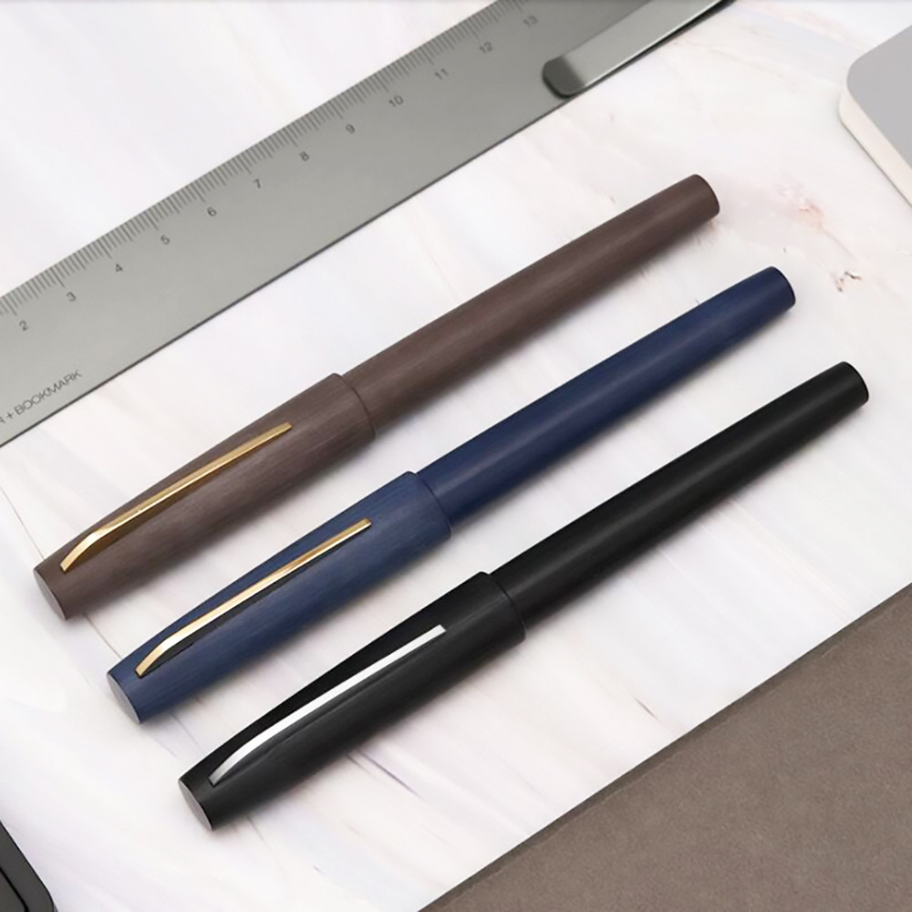 KACO EDGE Fountain Pen Brushed Matte Ink Pen Come with 1pc Original Schmidt Converter Gift Box Coffe