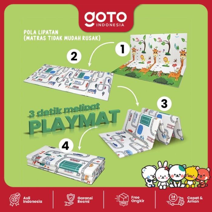2fut- Goto Shiro Playmate Bayi Matras Lipat Playmat Anak Tebal 180X200 Cm