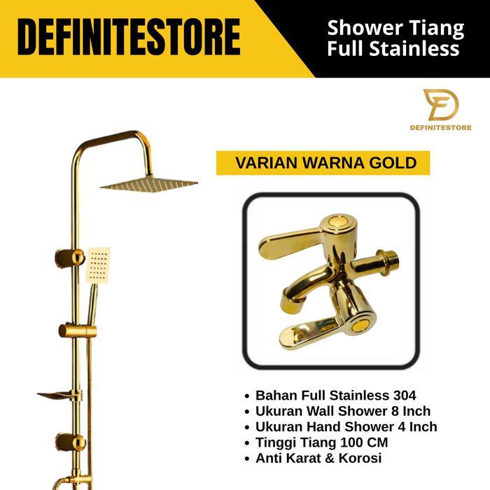 Paloma Corner - Shower Tiang Set Shower Kamar Mandi Shower Set Keran Kran Air Tiang Bulat Komplit