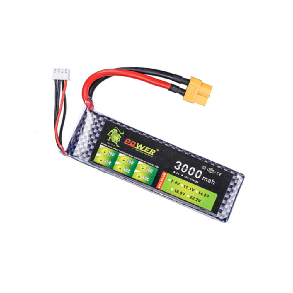 Lion Power Lipo 3S 11.1V 3000MAH 35c LiPo Battery For RC Car Boat Quadcopter Helicopter Remote Contr