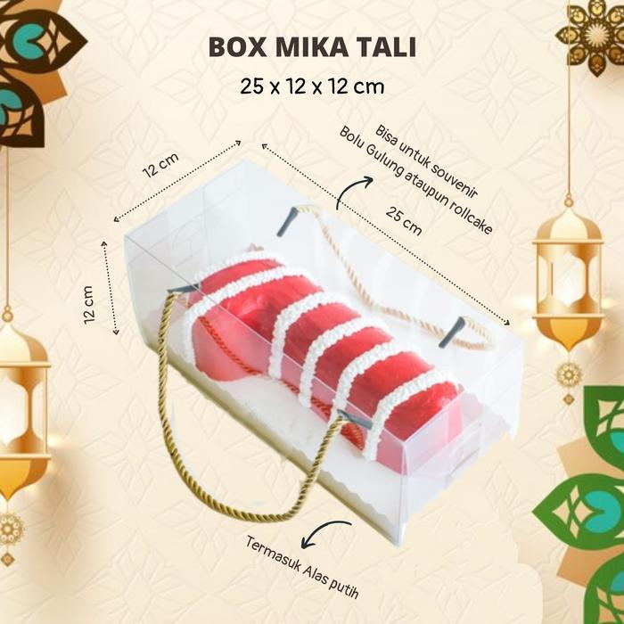 Box Mika Tali 25 x 12 x 12 cm / Box Bening