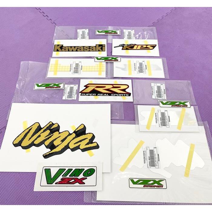 Stiker Striping Decal Ninja Rr 150 Old Cbu Hitam Original Kawasaki