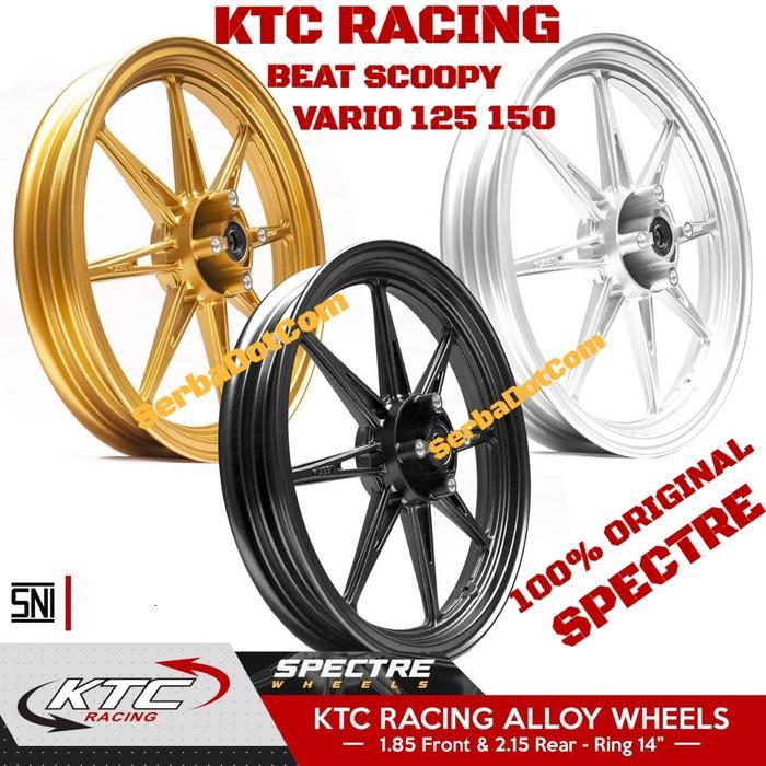 VELG KTC RACING SPECTRE BEAT SCOOPY GENIO VARIO 110 125 150 KTC RACING SPECTRE ORIGINAL GOLD BLACK