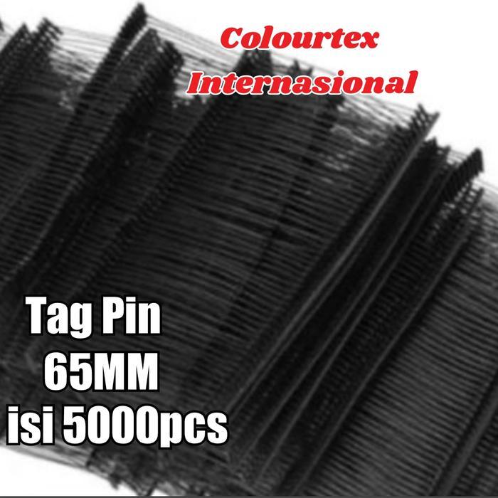 Tag Pin - Top Pin 65mm - Tali Hang Tag - Hitam