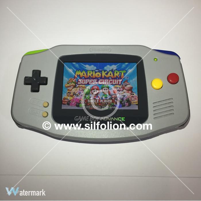 Gameboy Advance GBA Backlight Mod Nintendo Super Famicom Mario Theme