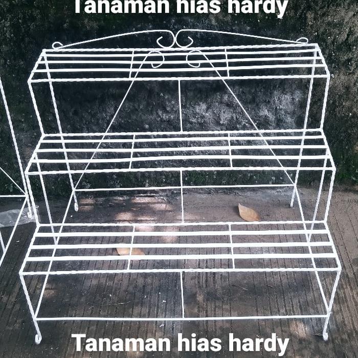 Rak Pot Besi 3 Susun Tanaman