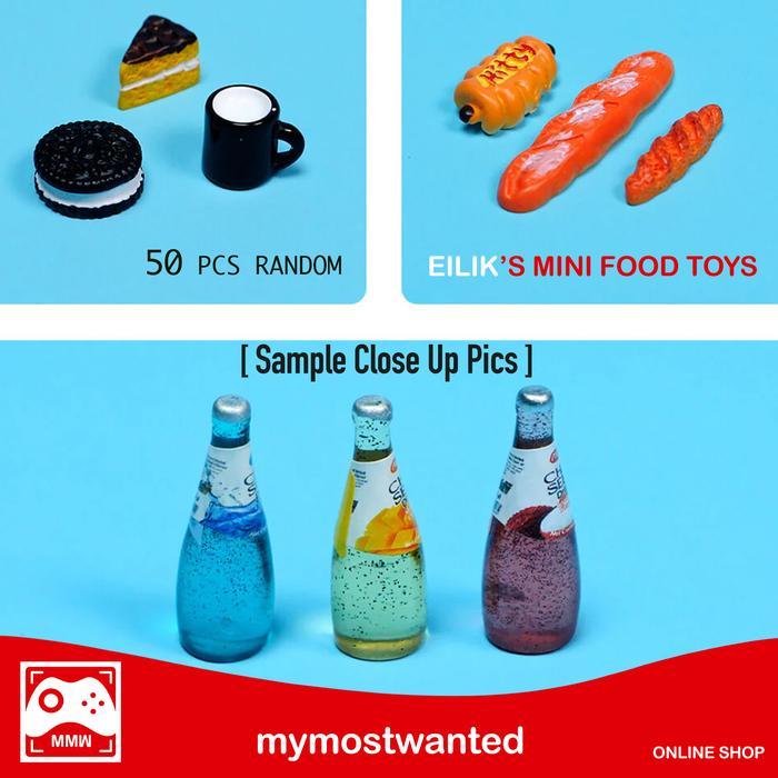 SALE  50 PCS MAINAN MINI UNTUK EILIK FOOD TOYS EILIK ORIGINAL READY