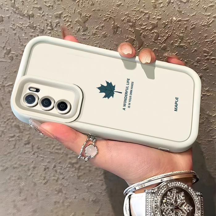 Casing Hp Untuk OPPO A16 OPPO A16s OPPO A54s Case HP pola daun maple Cesing Casing sederhana Kesing