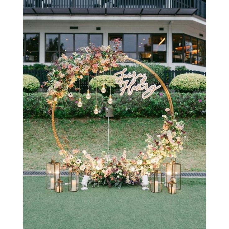 backdrop lingkaran 99 / standing dekorasi