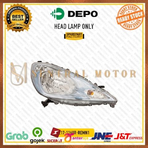 Head Lamp Lampu Depan Besar Kiri Honda Jazz 2010 DEPO