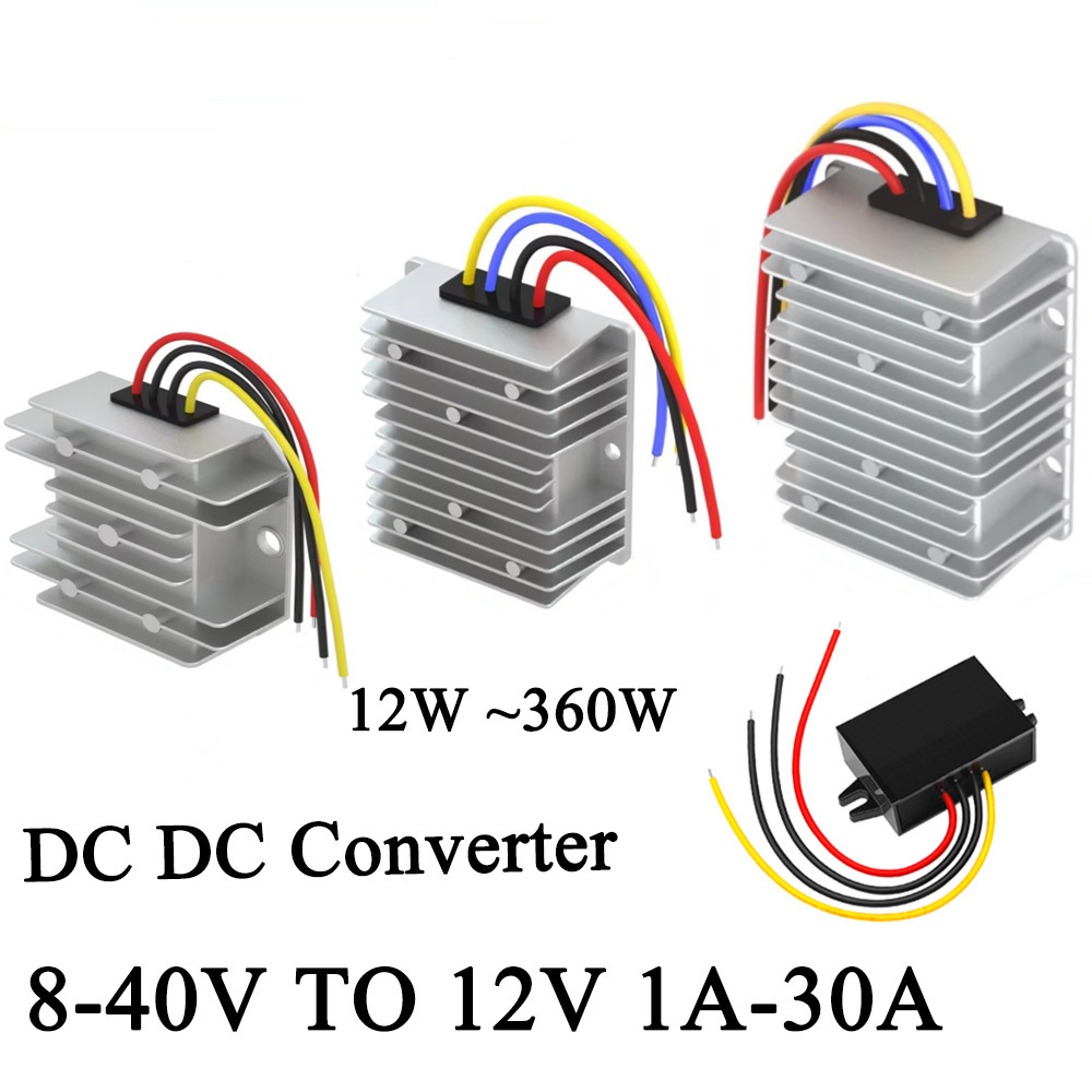 8-40V TO 12V 1A 2A 3A 4A 6A 10A 15A 20A 25A 30A STEP UP/DOWN DC DC POWER CONVERTER BUCK BOOST