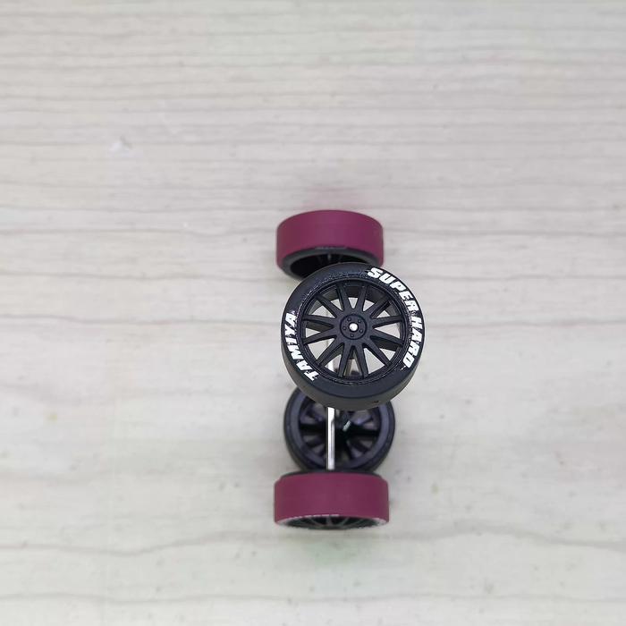 ecdc- Tamiya Ban Custom Maroon Dan Super Hard Buat Sd/Bmax Original Tamiya