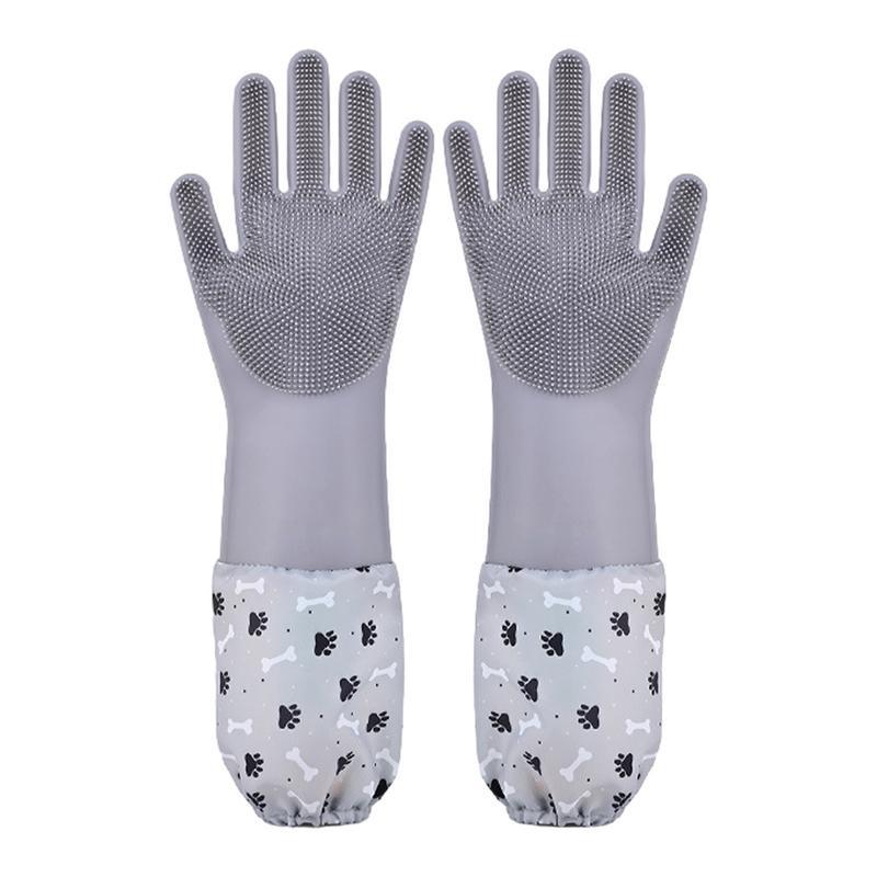 Pet Grooming Gloves Silicone Dog Bathing Gloves Hair Remover Gloves Pet Shower Gloves cat Hair Deshe