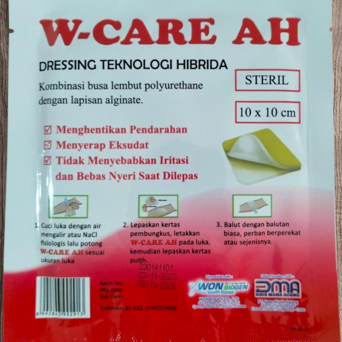 Sedia W CARE AH / W-CARE AH / WE CARE AH / Perban Luka Foam Dressing